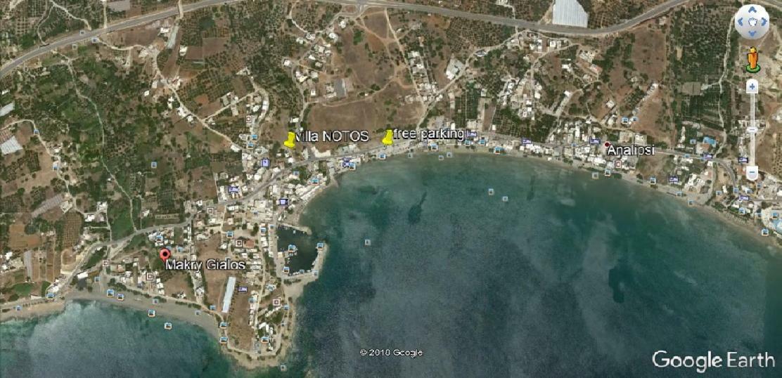 Villa NOTOS Makrýgialos Esterno foto